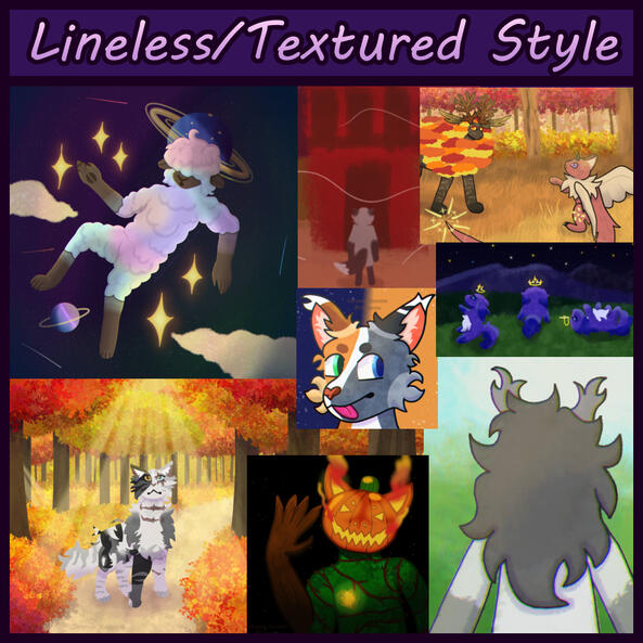 Lineless/Textured Style